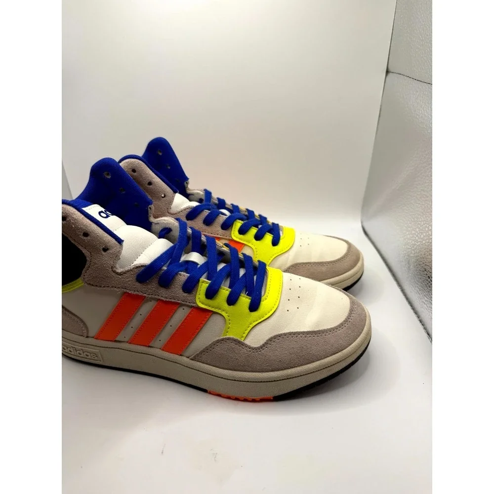 Adidas Hoops 3.0 Mid HQ6248 Men 8.5 Sneaker Multicolor Basketball Athletic Shoes